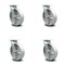 Service Caster 8 Inch Semi Steel Swivel Caster Set with Roller Bearing and Swivel Lock SCC SCC-30CS820-SSR-BSL-4 - alternate 2